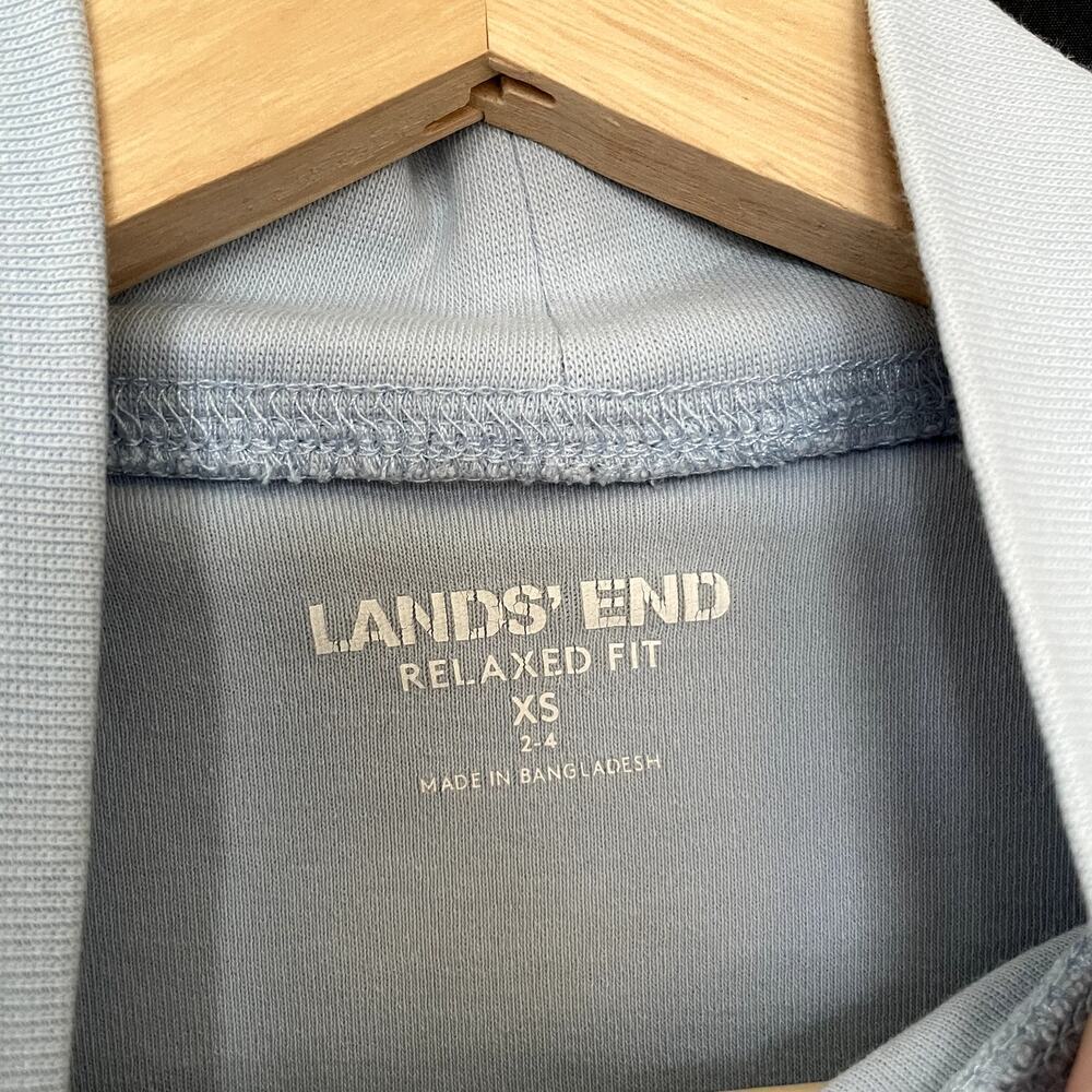Lands' End soft light blue relaxed fit turtleneck sweater women's size XS cotton - Picture 4 of 7